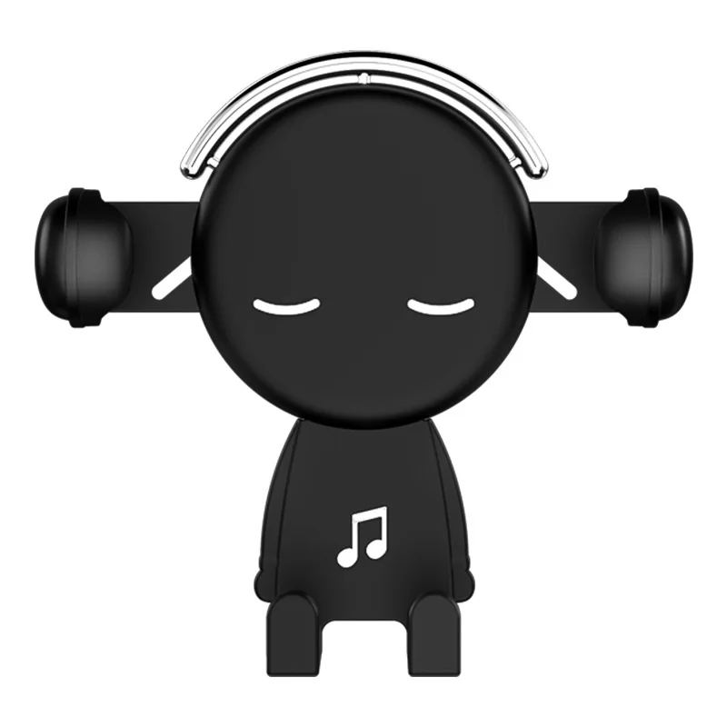 

Thickened Silicone Cushion Car Navigation Mobile Phone Rack Creative Air Outlet Gravity Mobile Phone Bracket Durable Stable