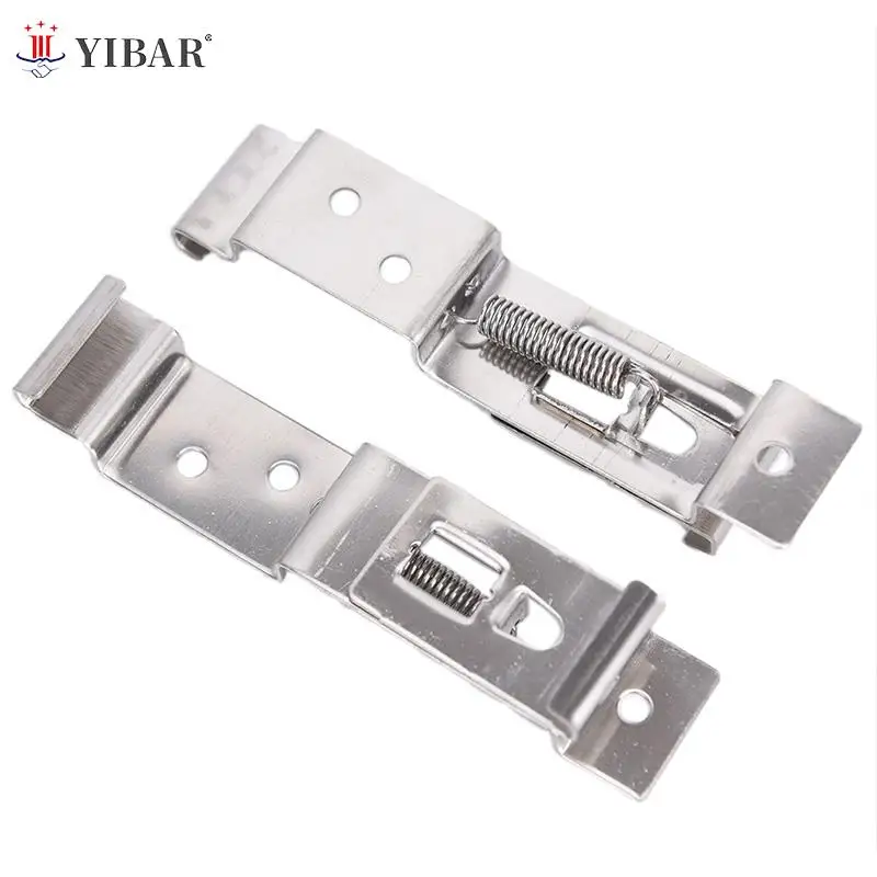

2X European Car License Number Plate Frame Holder Trailer Clips Spring Bracket