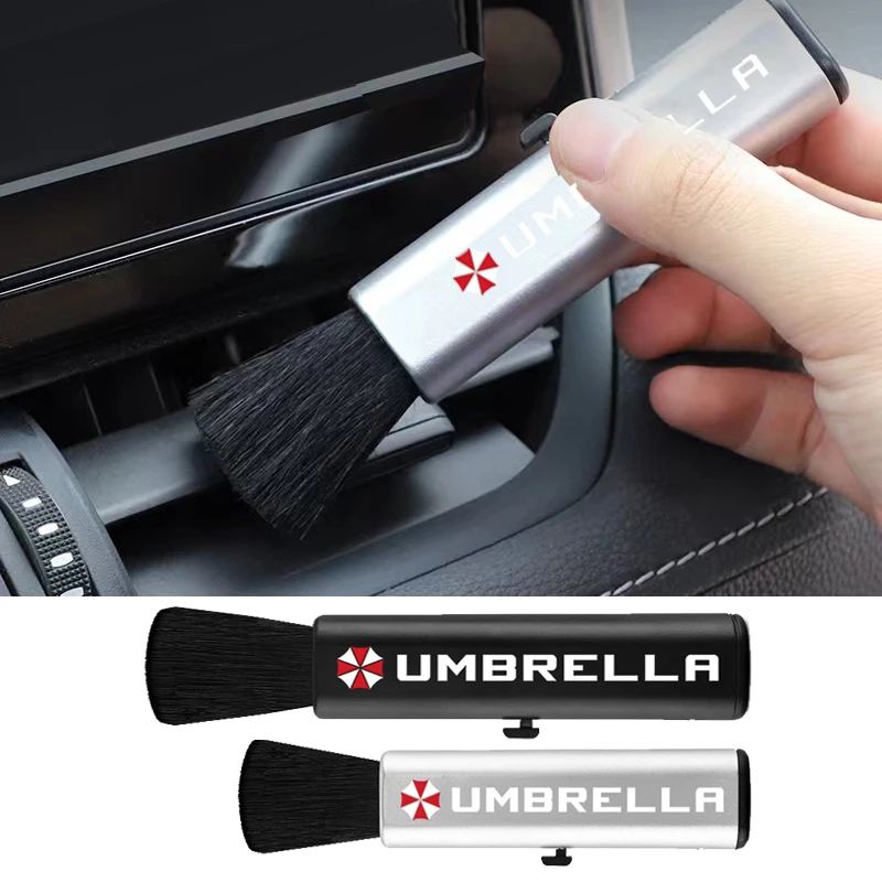 

Car Telescopic Cleaning Brush Air Conditioner Air Outlet Keyboard Cleaning Dust Brush for Umbrella Corporation Logo Automobiles