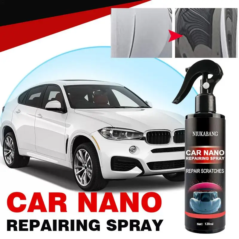 

Car Coating Spray Auto 120ml Ceramic Cleaning Spray Automobile Long Lasting Nano Coating Agent For Removing Dirt Grease Stains