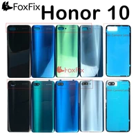 for huawei honor 10 battery cover back glass panel rear housing door case with camera lens replacement col l09 col l29