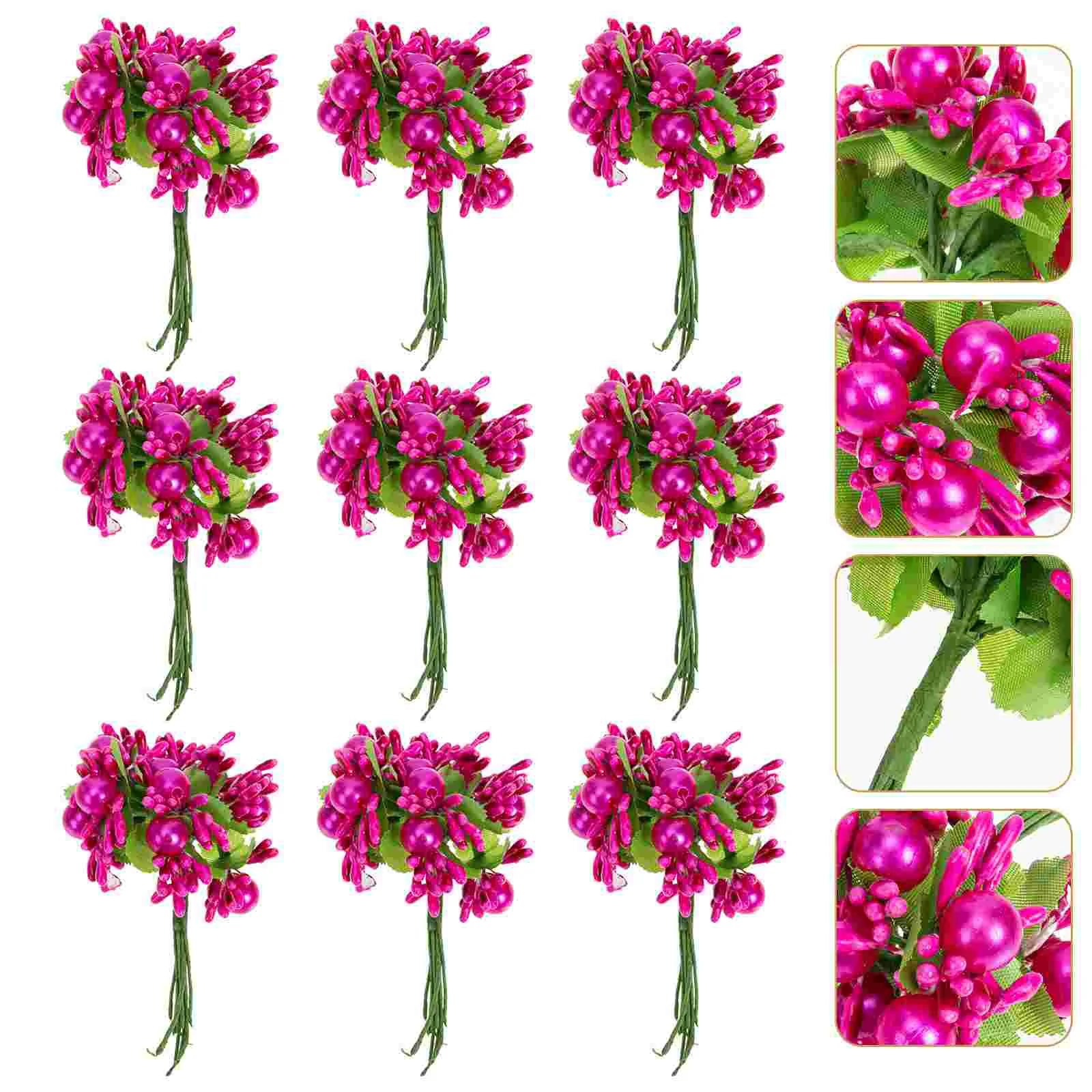 

100Pcs Wreath DIY Flower Ornaments Gift Box Packing Flower Decorations for DIY Use