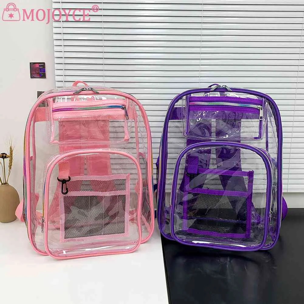 

Сумка женская прозрачная для книг, повседневный саквояж из ПВХ, вместительный Многофункциональный портативный модный простой мешок для занятий спортом на открытом воздухе, на лето