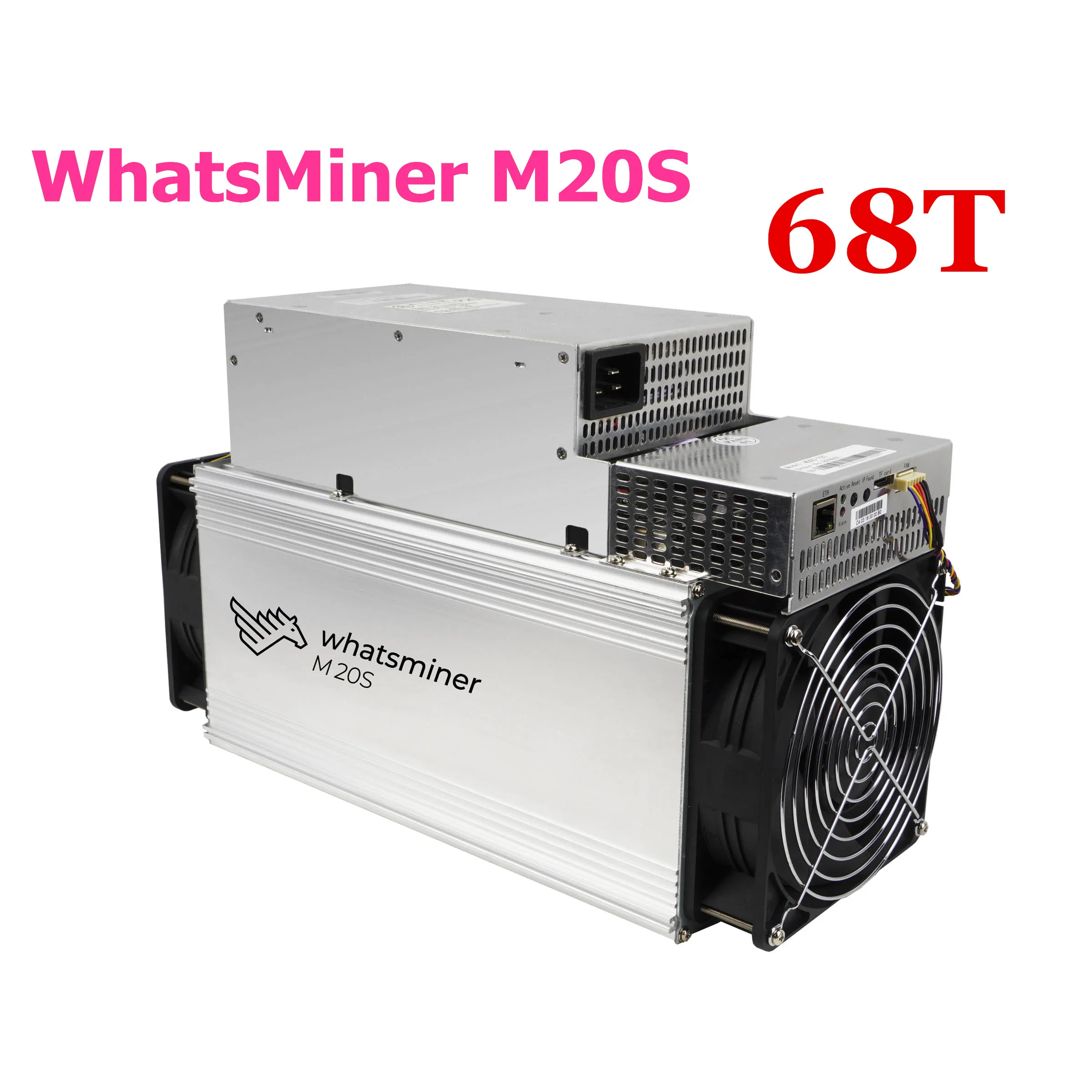 

BTC BCH Miner WhatsMiner M20S 68T Bitcoin Miner With PSU Better than WhatsMiner M3 M3X M21 M21S Antminer S9 T9+ S15 S17 T17 S17e