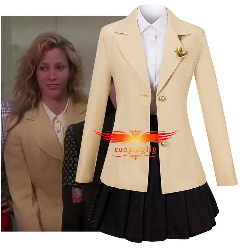 

Anime The Musical Rock Heather Chandler Stage Cosplay Costume for Women XS-XL Champagne Jacket JK Uniform Shirt Suits Halloween
