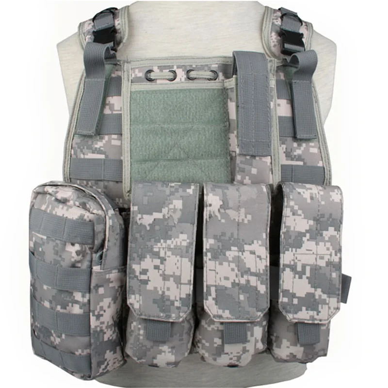 

Emersongear Tactical Special Forces Assault Vest W/ Rifle Magazine Pouch Mag Bag Panel Molle For Plate Carrier Airsoft Hunting