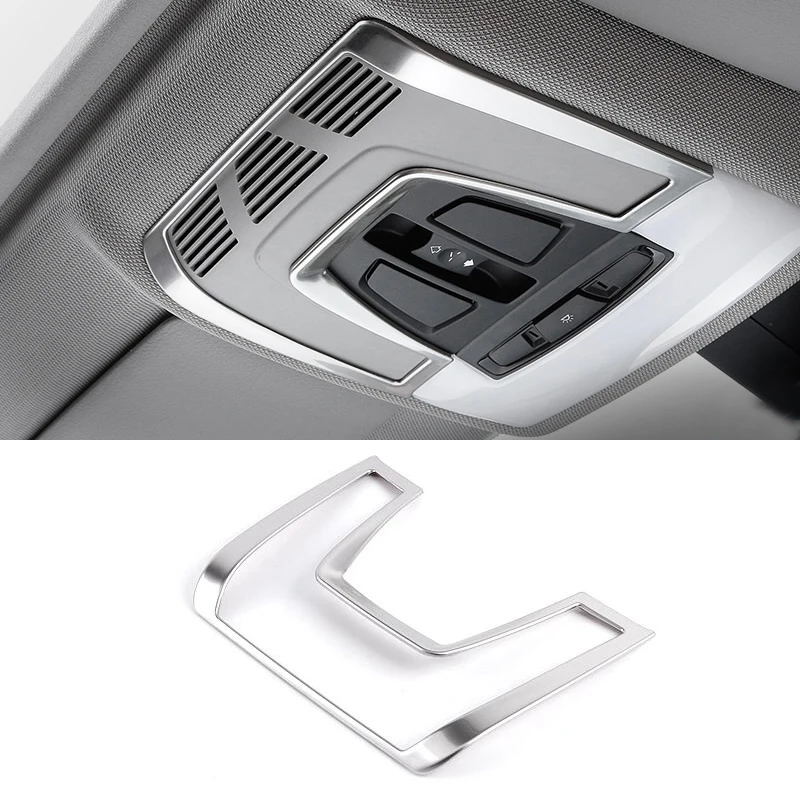 

Car Styling Interior Front Reading Light Lamp Frame Cover Trim For BMW X1 X5 X6 F20 F21 F22 F30 F31 F32 F33 F34 F36 F48 F15 F16