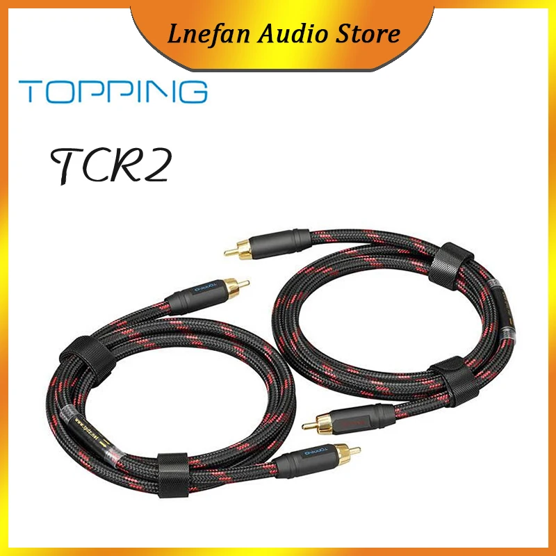 

TOPPING TCR2 RCA коаксиальный кабель 6N однокристальный Медный позолоченный RCA Профессиональный аудиокабель