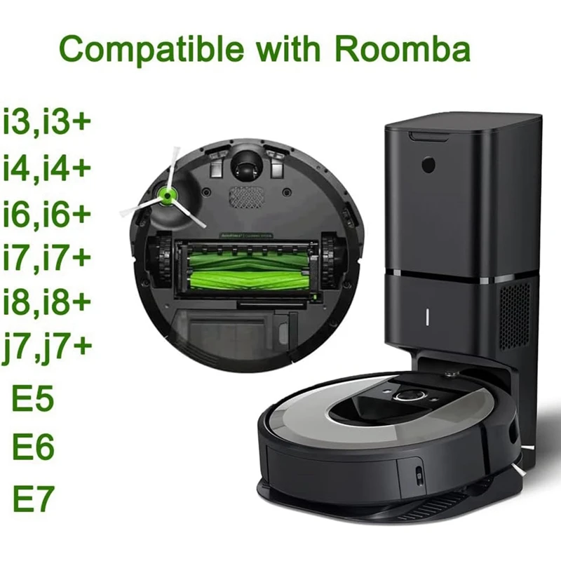Replacement Parts For Irobot Roomba I3 I3+ I4 I4+ I6 I6+ I7 I7+ I8 I8+ J7 J7+ E5 E6 E7 Roller Side Brushes Filters