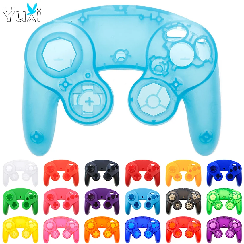 

YuXi Transparent Housing Shell Case Clear Handle Cover Replacement For Gamecube NGC Controller Game Accessories