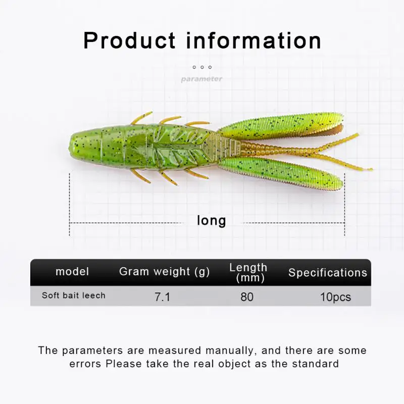 

Soft Bait Body Crayfish Way Sub Bait Flexible High Simulation Soft Bait Realistic Bionic Bass Bait Artificial Reusable Wholesale