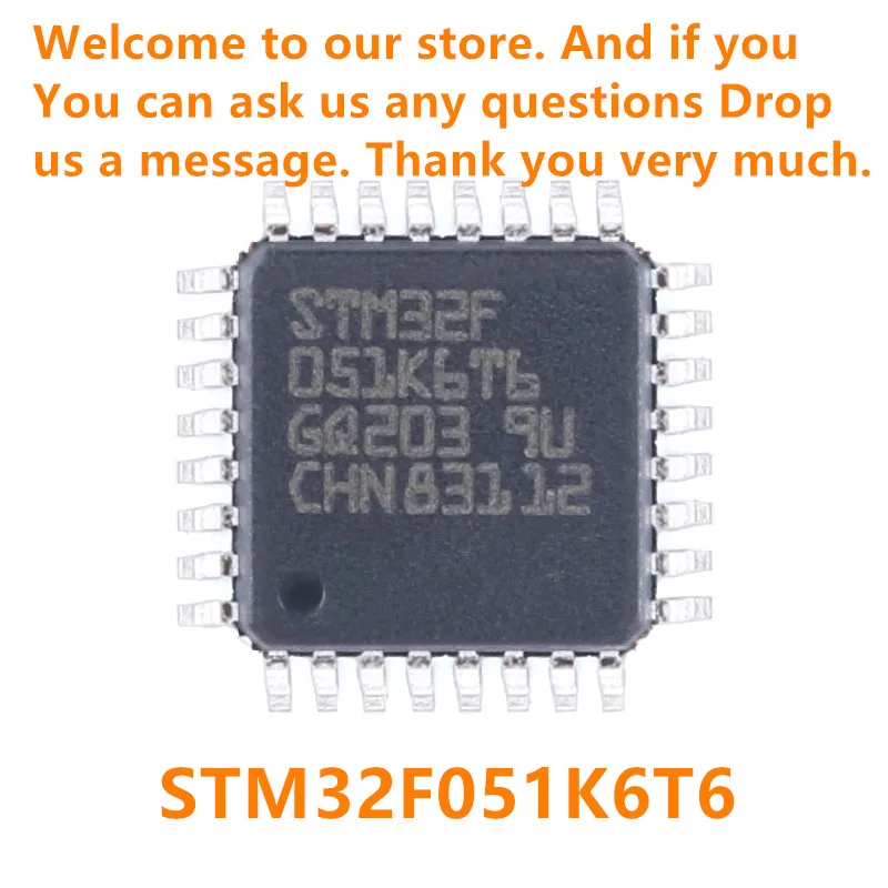 New Original STM32F051K6T6 LQFP-32 ARM STM32F051 Cortex-M0 32-bit Microcontroller-MCU