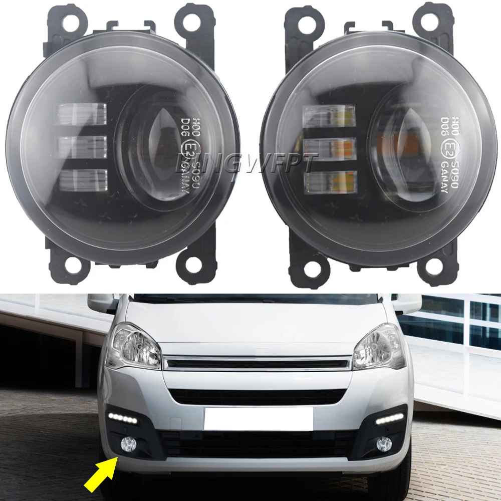 

Автомобильный Стайлинг для Citroen Berlingo 2016 2017 2018 для Opel комбинированный груз 2021 двойные светодиодные противотуманные фары H11 12 В противотуманн...