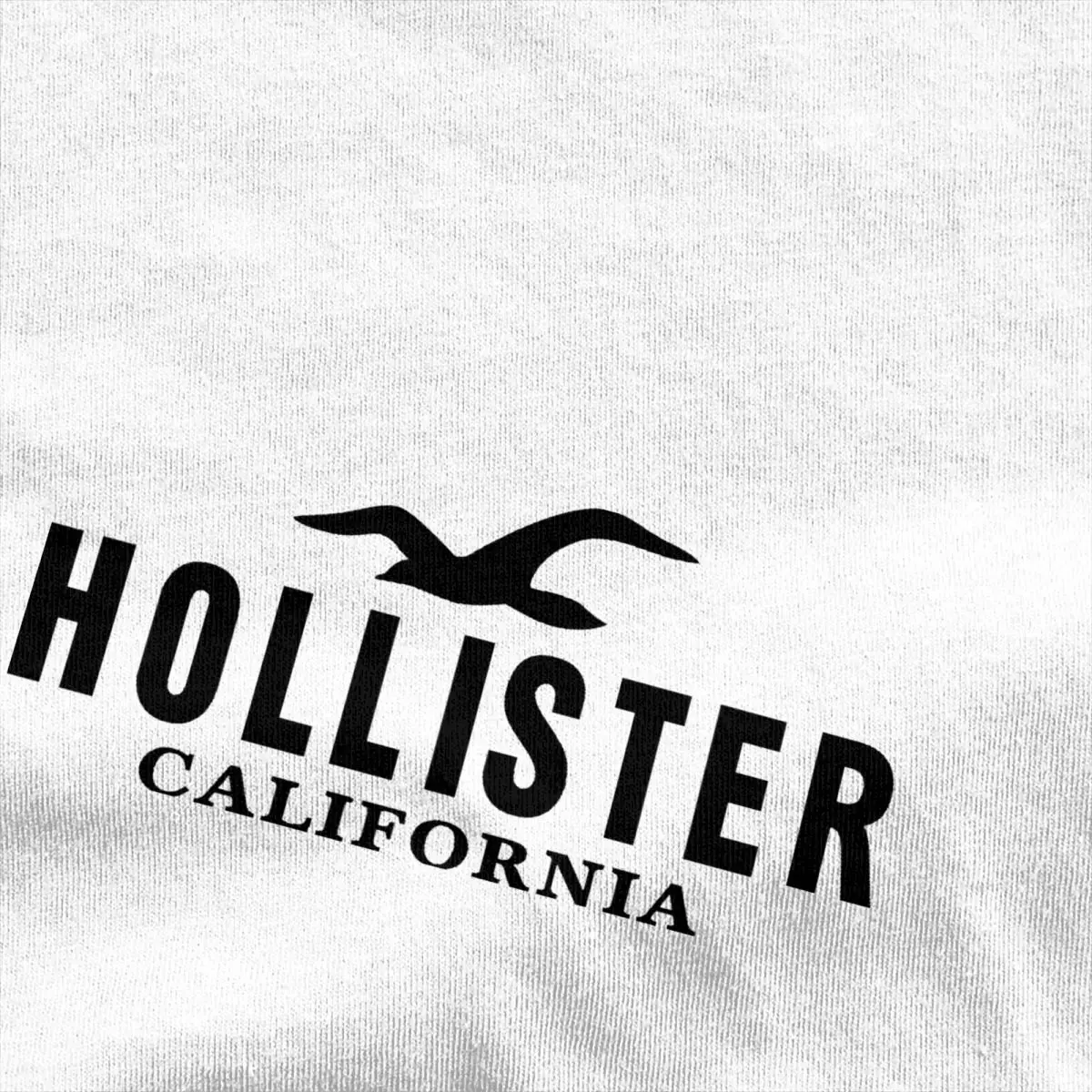 Футболка Hollisters California с черным логотипом забавные летние футболки в виде чайки