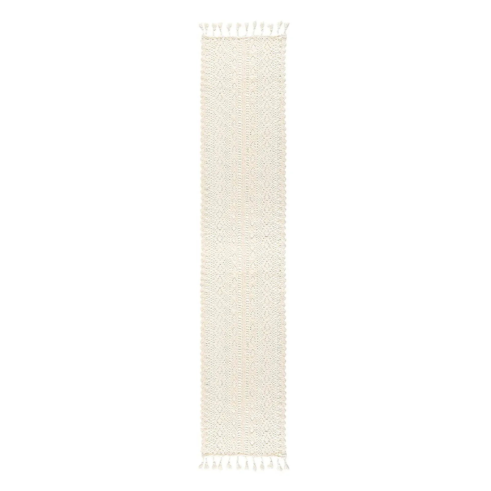 

Natural Macrame Table Runner 24 X 180cm Cotton Crochet Lace Boho Tabletop Decoration For Bohemian Wedding Bridal Shower Rustic