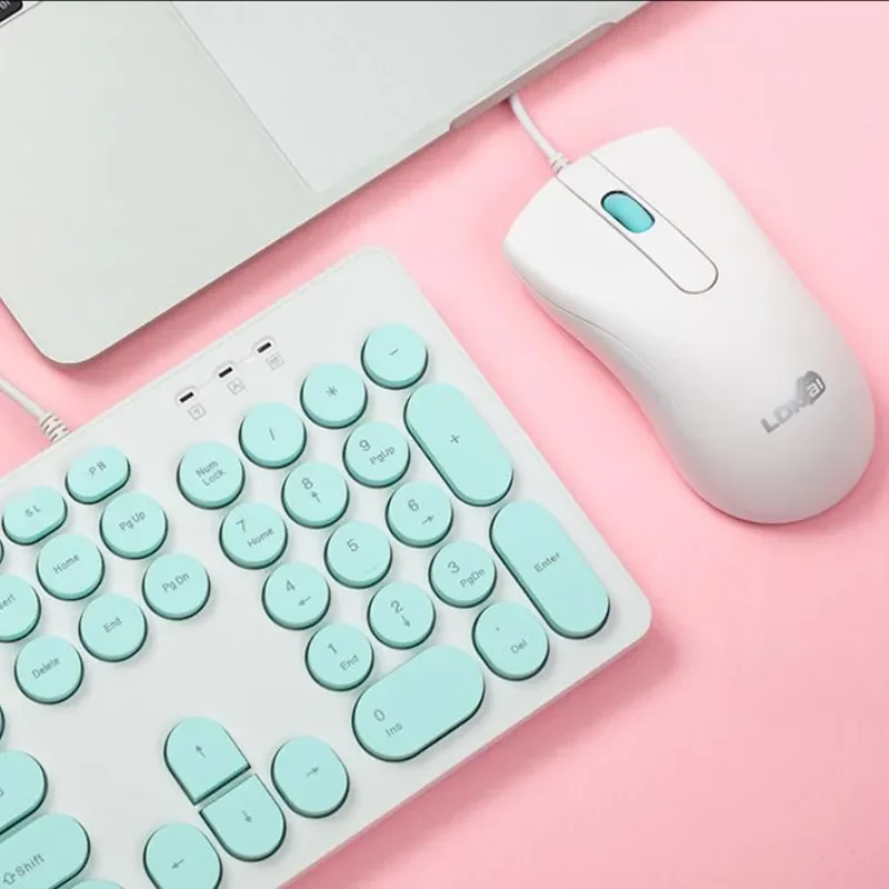 

Розовая клавиатура и мышь для настольного ПК, Офисная клавиатура, клавиатура, игровые наборы для девочек, милые наборы клавиатуры и мыши для ПК, ноутбуков