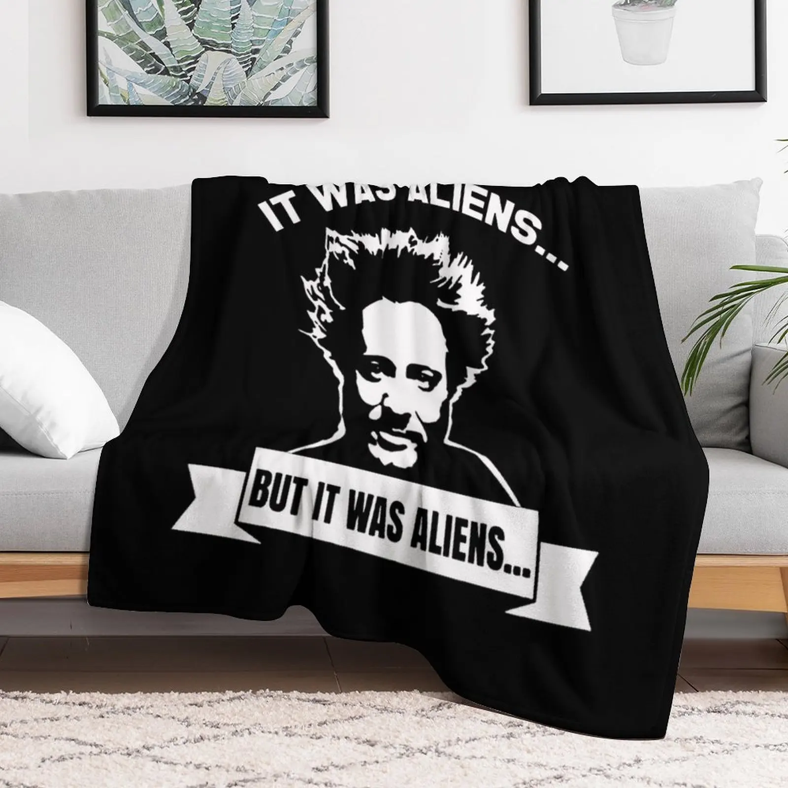It-was-Aliens-Giorgio-A-Tsoukalos-Футболка-черное одеяло Свободные покрывала Зимние кровати