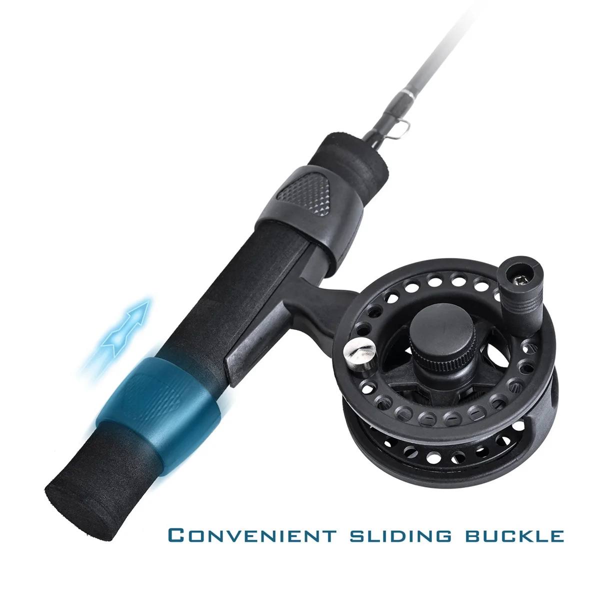 

Ice Winter Fishing Rod with Reel Ice Fishing Folded Mini Fishing Rods Metal Wheel Set Ice Fishing Parts