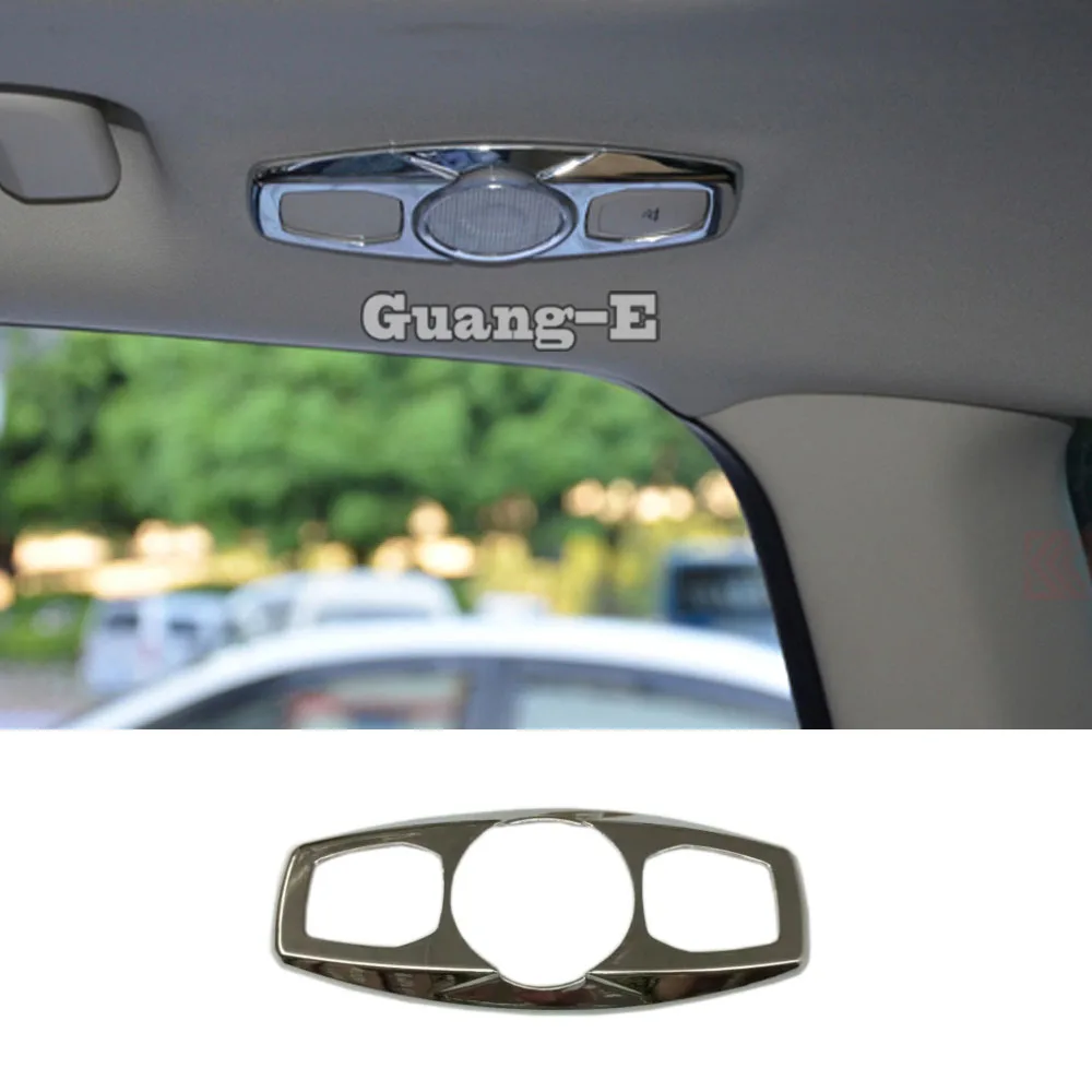 

Car Cover Sticker ABS Chrome Back Rear Read Reading Switch Light Lamp Frame Trim Part For Ford Kuga Escape 2013 2014 2015 2016