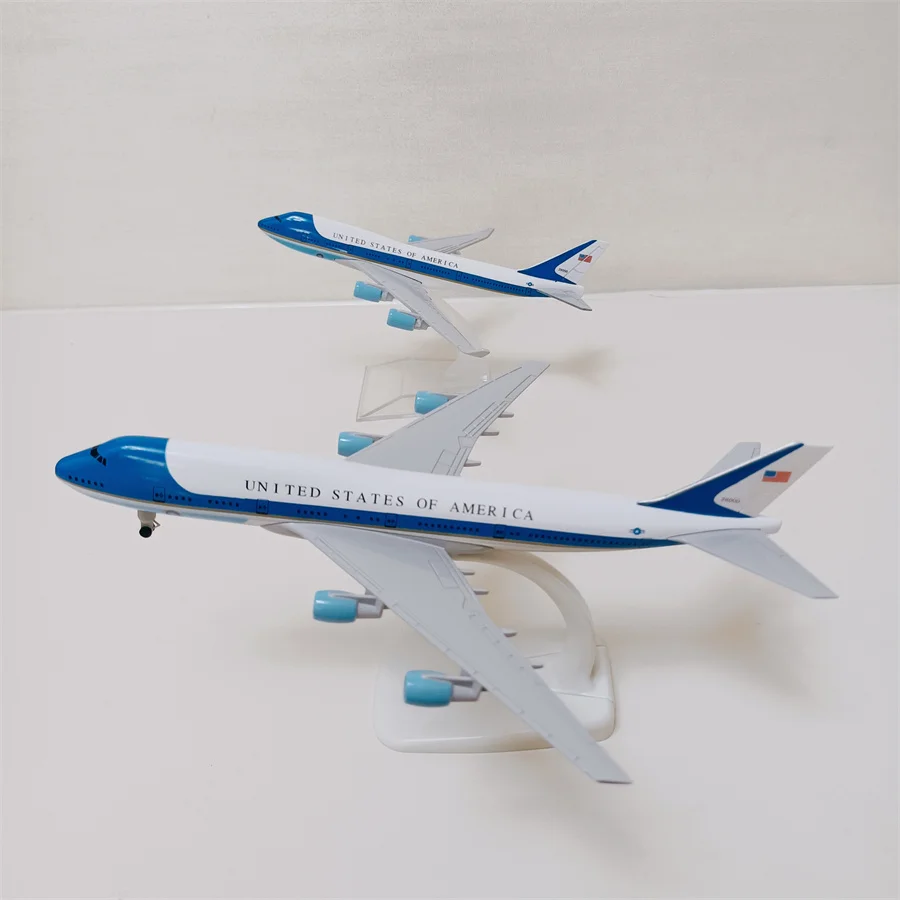 

Американский авиационный самолет ВВС ONE Airlines, Боинг 747, модель литая самолета модели летательного аппарата из сплава