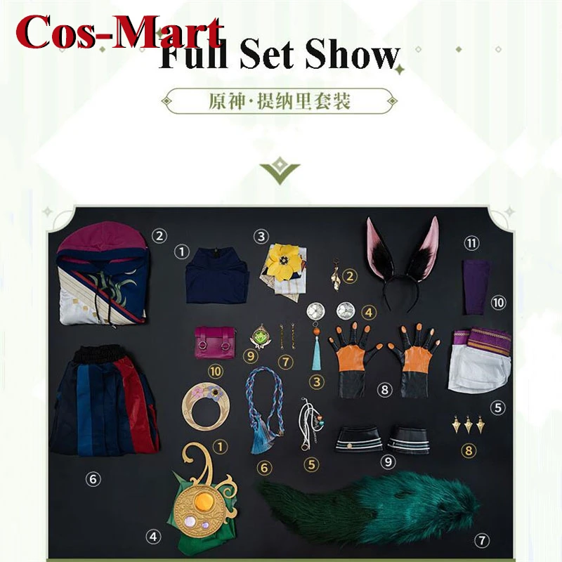 Cos-Mart горячая игра Genshin Impact Tignari карнавальный костюм великолепная боевая форма