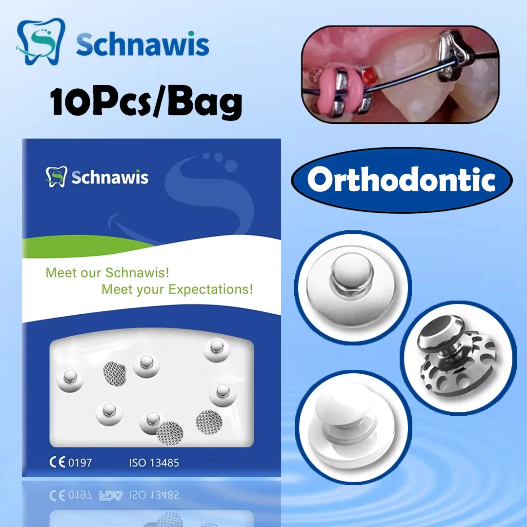 10 шт./пакет стоматологические ортодонтические прямые склеенные ушко тяговый