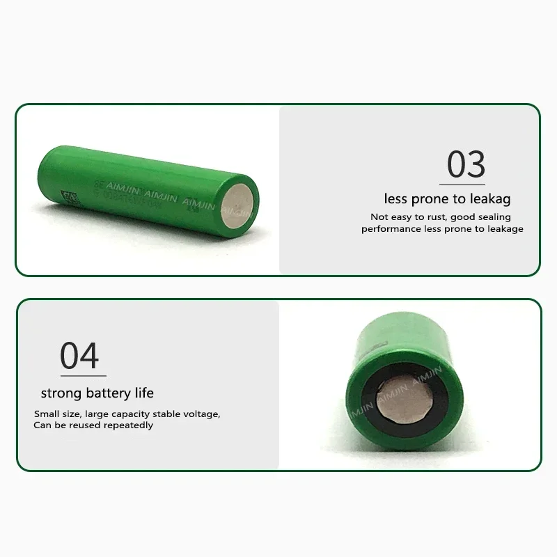 2 шт. 2024 Новый литий-ионный аккумулятор 18650 3 7 В US18650-VTC4 2000 мАч 20 А подходит для