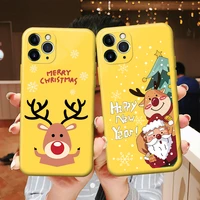cartoon christmas candy color yellow phone cover for iphone 11 12 13 pro max x xr xs max 6 6s 7 8 plus 12 13 mini soft tpu case