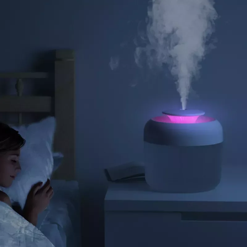 

Увлажнитель воздуха NEW2023 ультразвуковой емкостью 2,5 л светодиодный Ной лампой