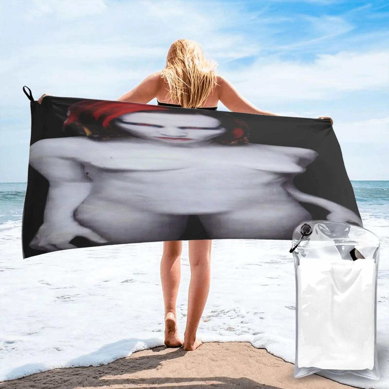 

A Marilyn Manson Mechanical Animals Beach Towel For Bath Bath Towel Beach Mat Bathrobe Female For Bath And Sauna For The Beach