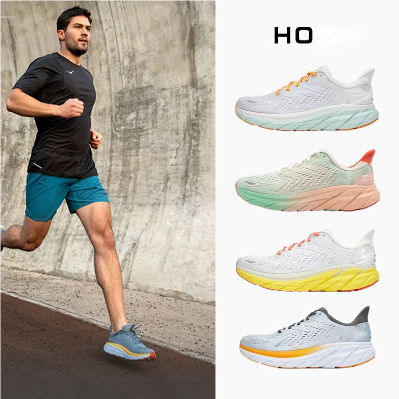 

Men's and women's shoes Clifton8 shock absorption breathable running Outdoor walking exercise Marathon long-distance running gym