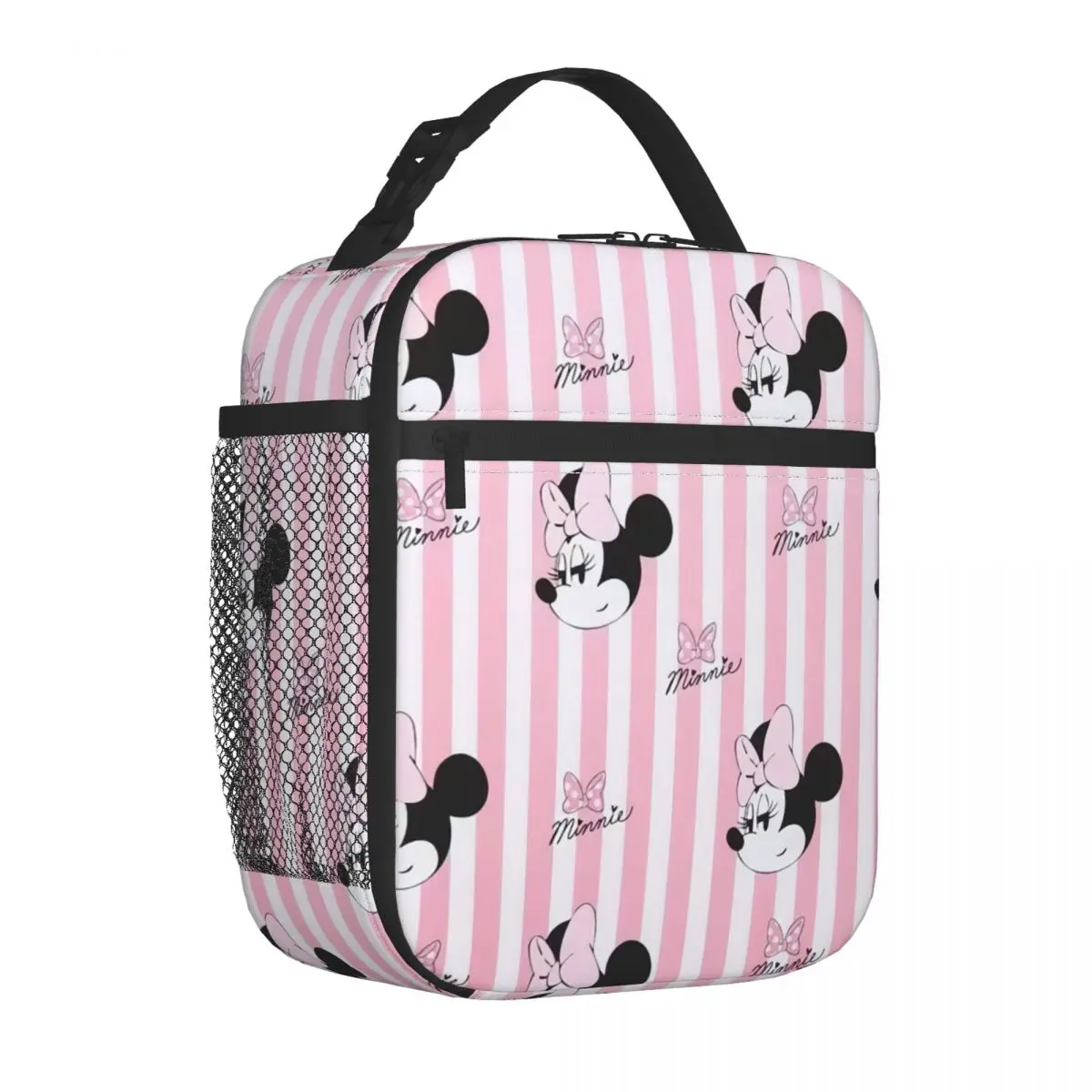 

Disney Mickey Mouse Minnie Insulated Lunch Bag Thermal Bag Reusable High Capacity Tote Lunch Box Men Women College Travel