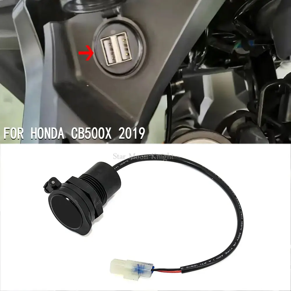 Зарядное устройство с двумя USB-портами для мотоциклов Honda CB500X 2019 CB 500 X