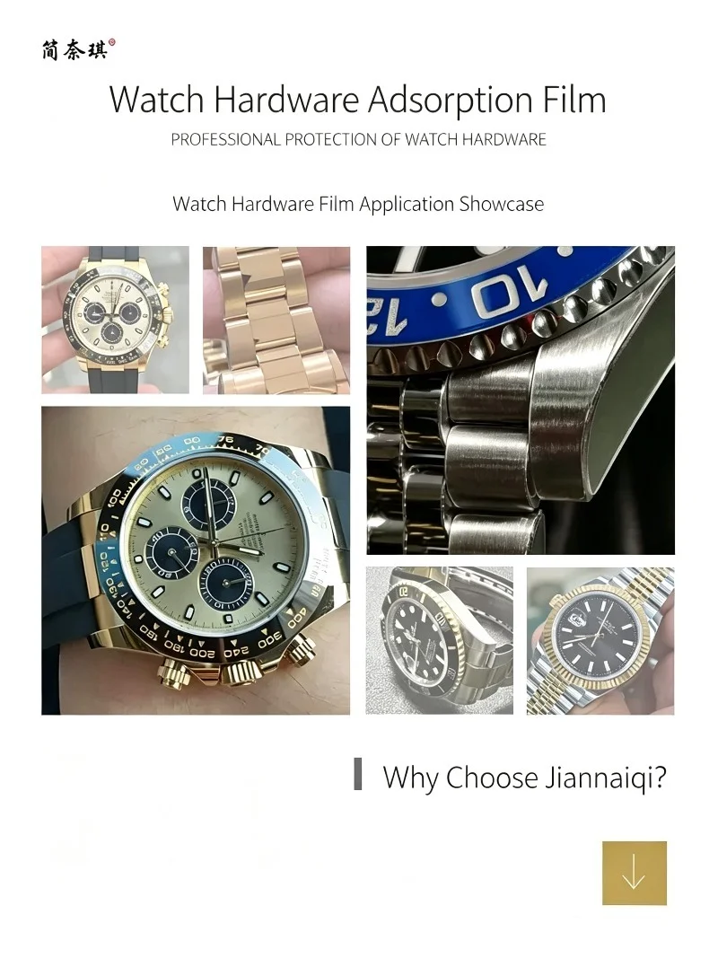 Фото В наличии: Защитная пленка Jiannaiqi для часов ROLEX Explorer II 216570, полный комплект, антицарапинная, антиотпечатковая, водонепроницаемая, без пузырьков воздуха №2