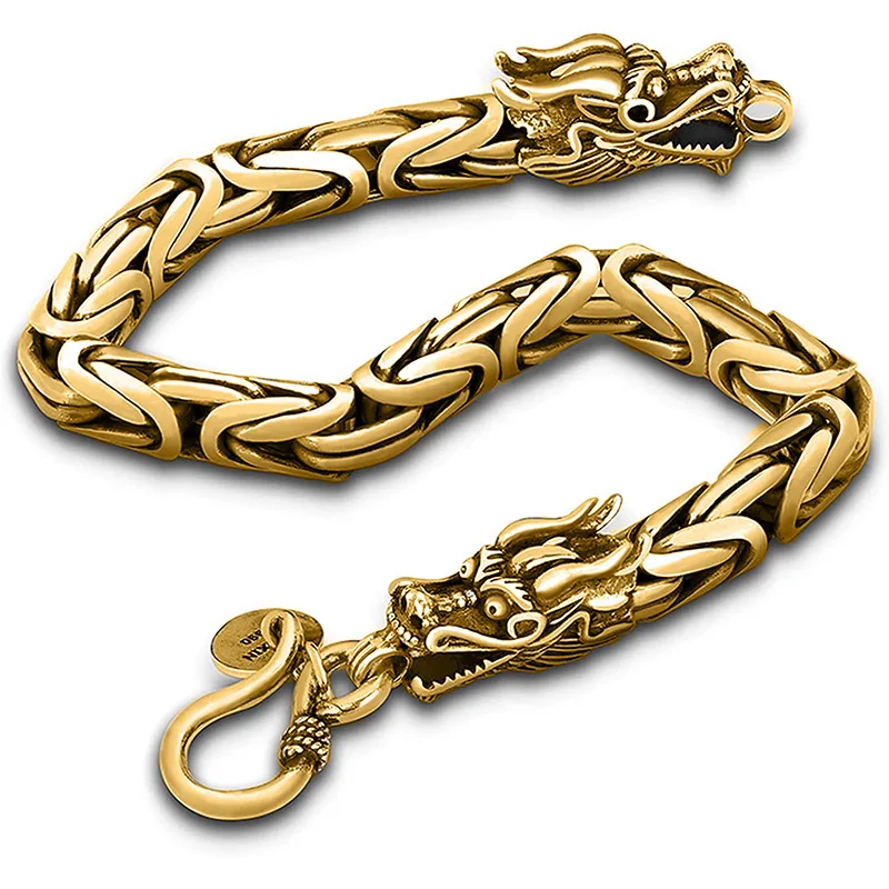 

Trending Products Men's Bracelet Vintage Double Headed Keel Punk Keel Gothic Dragon Head New Fashion Bangle Male Jewelry