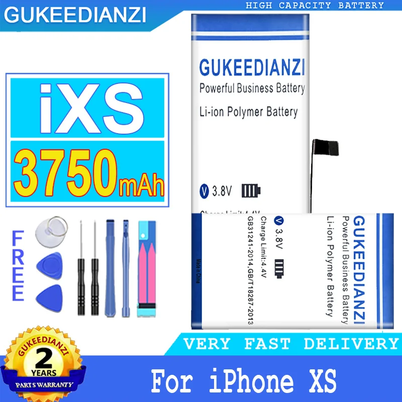 

GUKEEDIANZI Battery IXS for Apple IPhone XS IPhoneXS SE 2020/SE 2 SE2 SE2020 X XR XS Max XSMax Bateria + Track NO