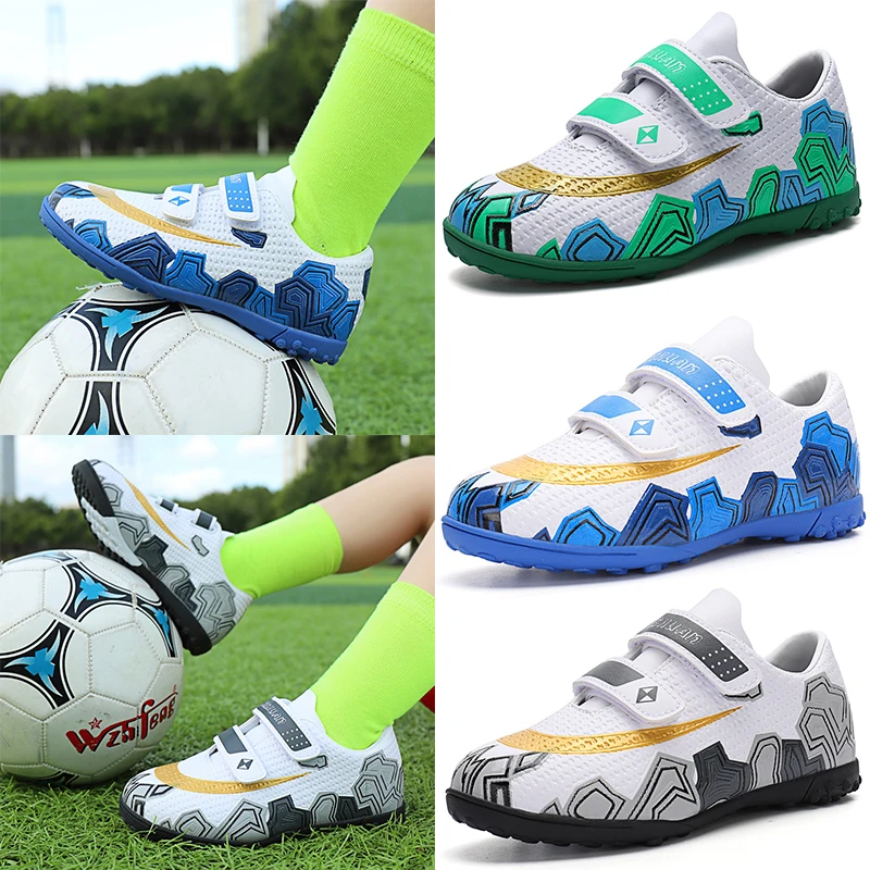 

29-38# Children And Students Soccer Shoes Non-Slip Football Shoes Young Kids Grass Soccer Sneakers Training Shoes