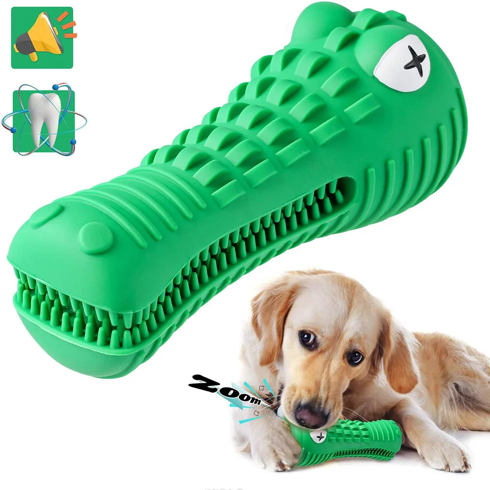 

Dog Toys Chew Squeaky Toothbrush Toy Indestructible Durable for Aggressive Chewers Large Medium Breed 13-36 KG Dogs