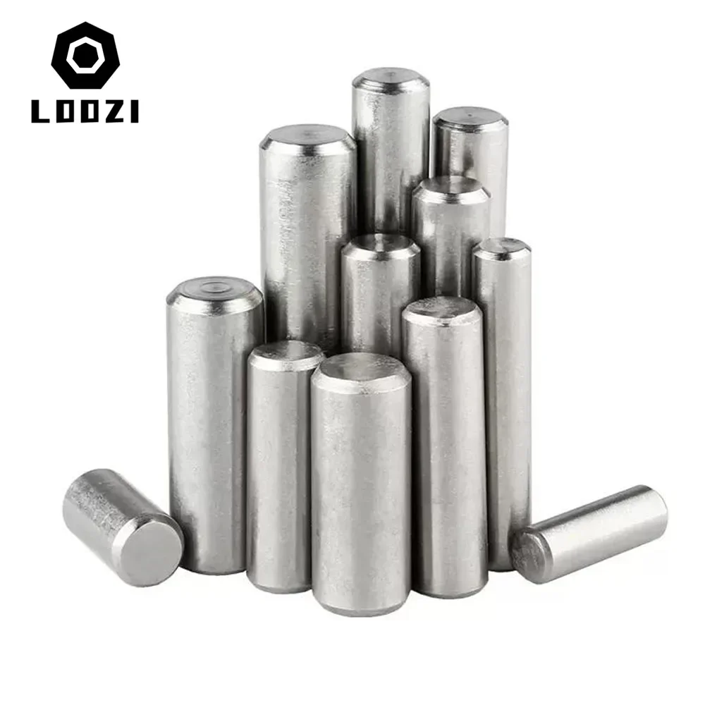 Цилиндрический фиксирующий штифт M1 M1.5 M2 M2.5 M3 M4 M5 M6 304 из нержавеющей стали