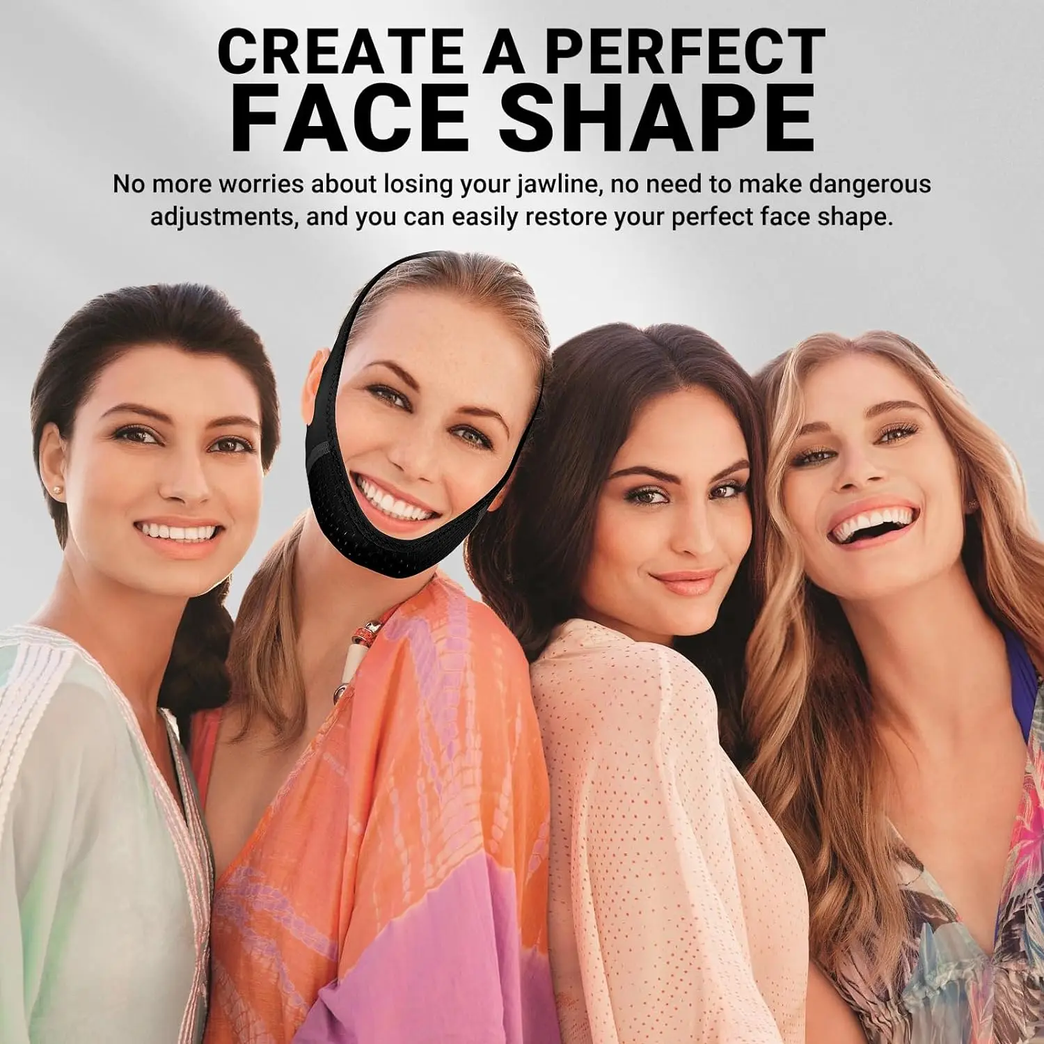 Маска для лица силиконовая V-лифтинг V-линия форма лифтинг бандажная маска