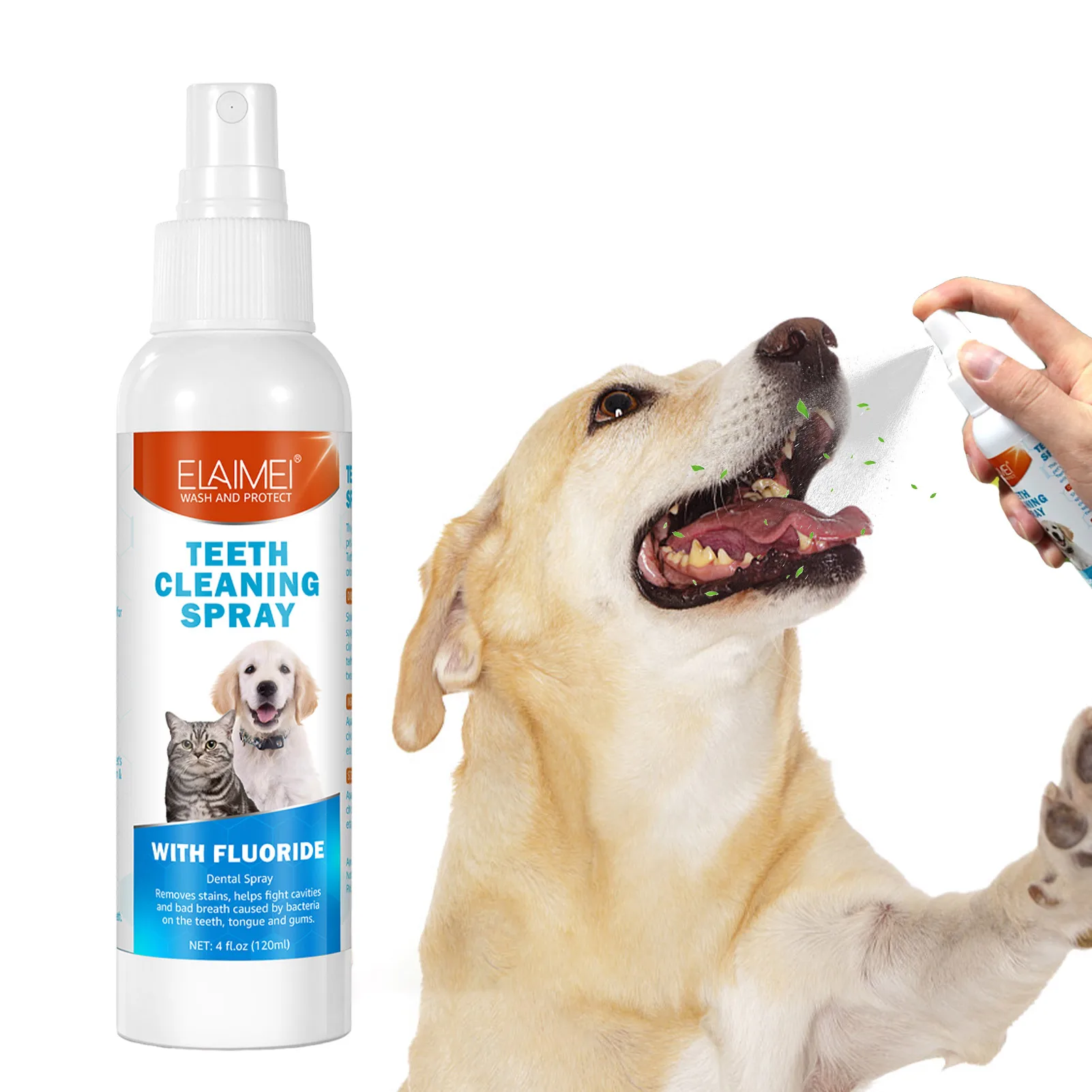 

Dog Breath Spray 4.2oz Dog Breath Freshener Spray Dog Breath Freshener To Eliminate Bad Dog Breath & Bad Cat Breath Fights