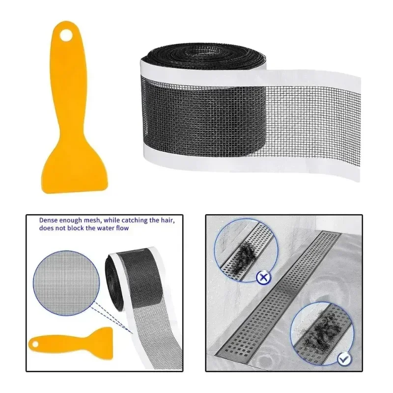 

10M Anti-blocking Filter Screen Kitchen Sink Sewer Outfall Stopper Floor Drain Sticker Hair Catcher Kitchen Bathroom Accessories