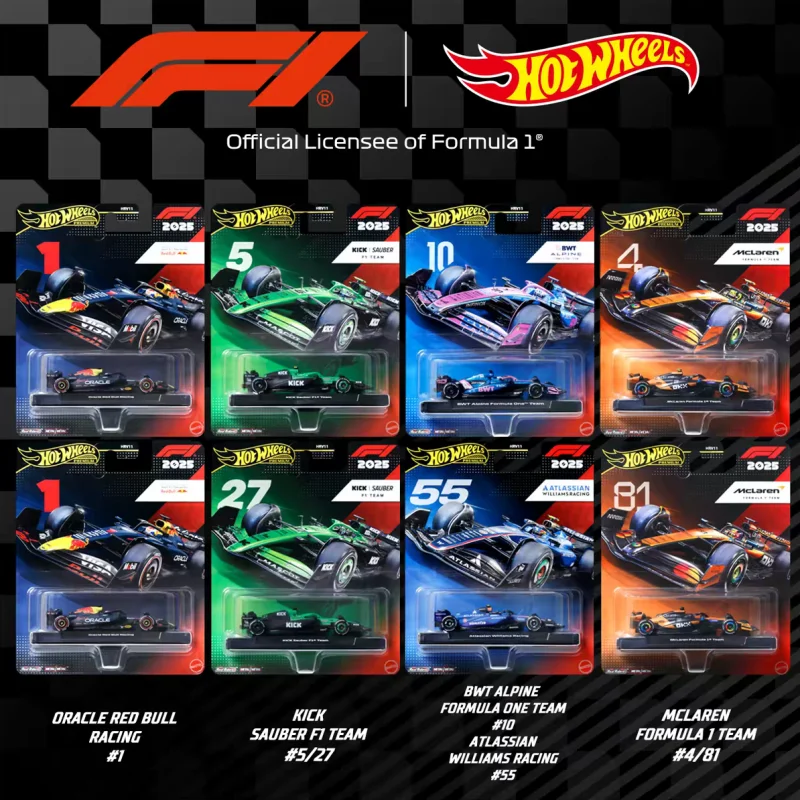 Фото Новинка! Горячая распродажа: Коллекционная модель гоночного автомобиля Hot Wheels Premium HRV11 F1 Series Oracle Red Bull Racing из литого сплава, игрушечная машинка для фестивалей №2