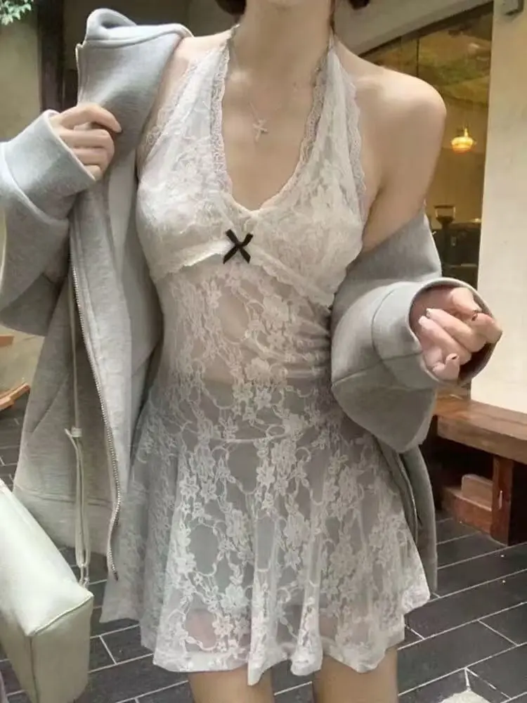 Корейский модный белый укороченный топ женский на бретелях в стиле Харадзюку