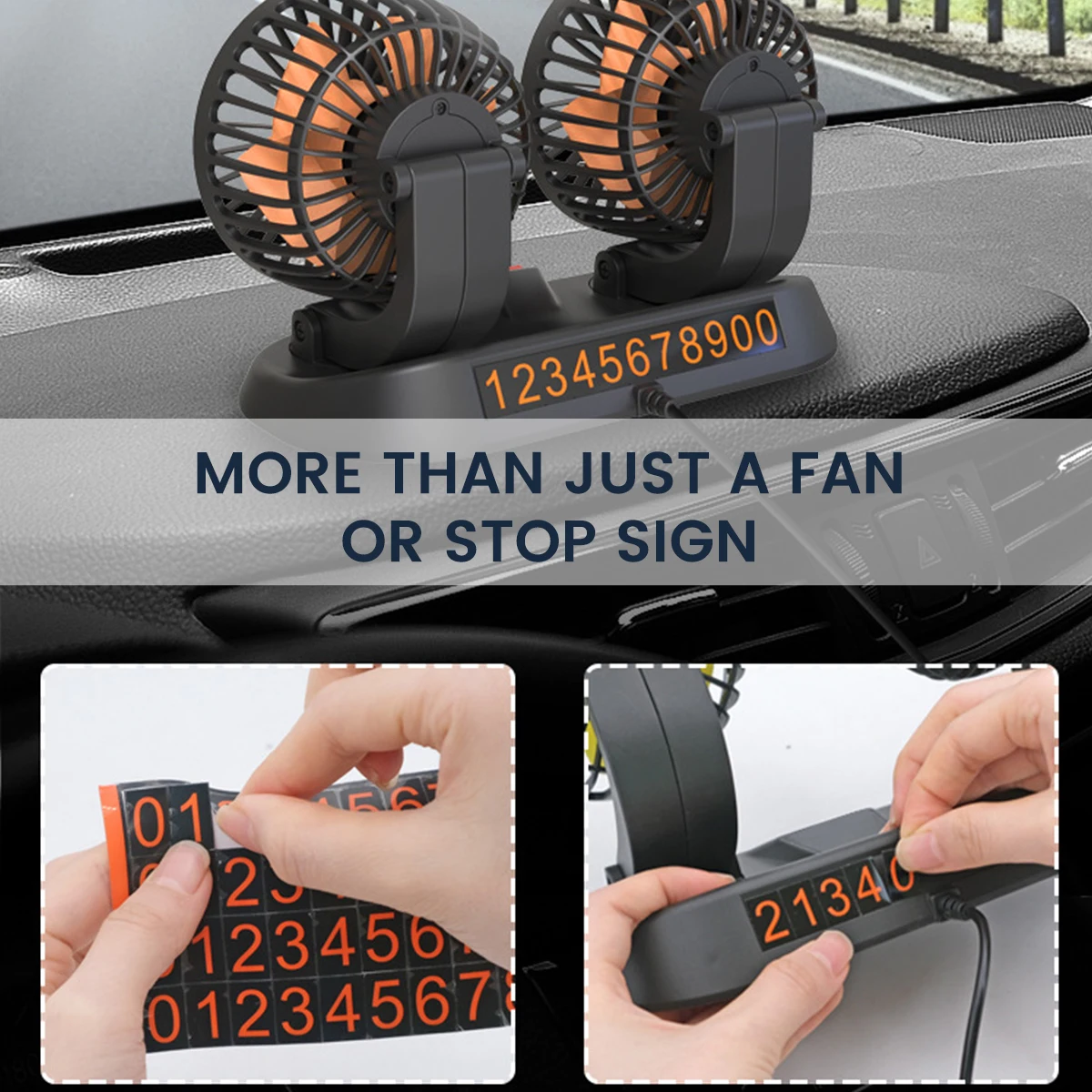 24V/12V Car Fan Summer Cooling Adjustable Double-head 360 Degree Low Noise Cooler Air Strong Wind Accessories |