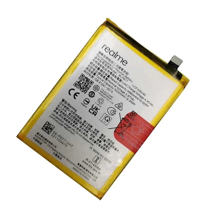 100% новый оригинальный BLP877 5000 мАч для OPPO Realme 8i RMX3151 V20 V30 C35 RMX3511 C30 C31 C33 Сменные