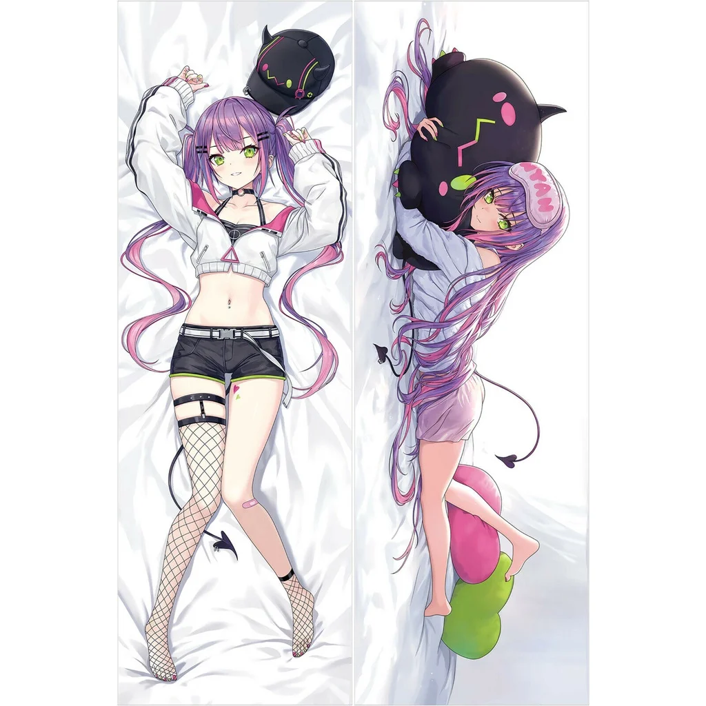

Vtuber Tokoyami Towa Waifu Dakimakura Anime Girl Hugging Body Pillow Case Cover 150X50cm