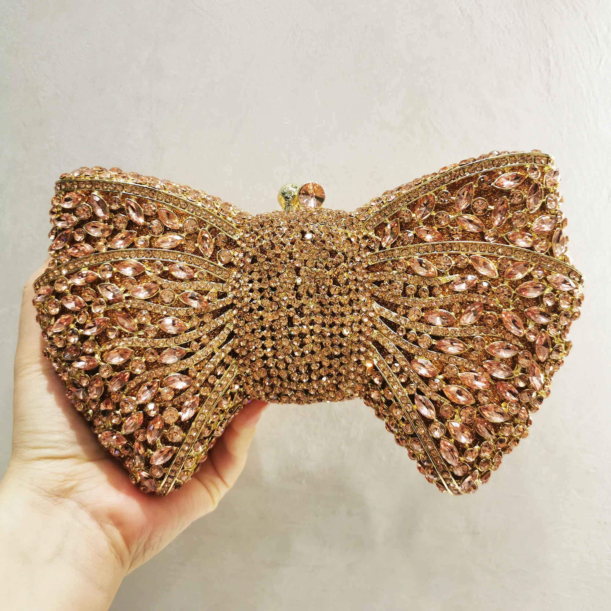 JIAXILI New Elegant Women Evening Party Diamonds Luxury Clutches Vintage Pattern Crystal Purses Bridal Wedding