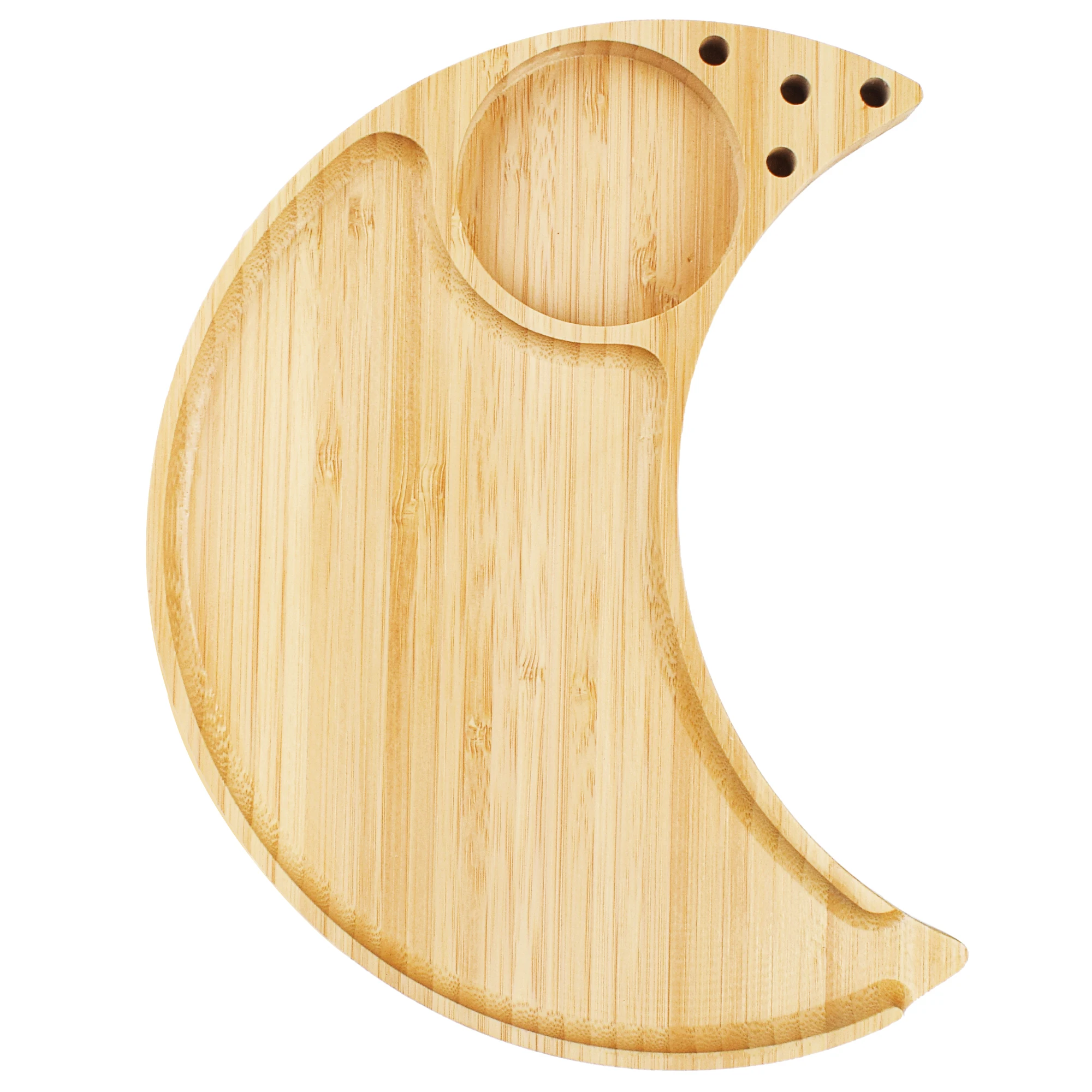 Милый бамбуковый поднос большой для курения Луны сигарет с предварительно