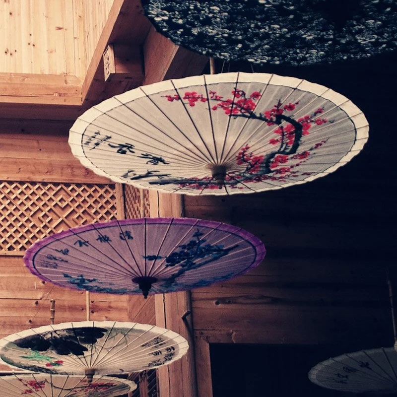 

Зонт в классическом китайском стиле из шелковой ткани, зонтик из шелка, декоративный зонтик из масляной бумаги, зонтики с рисунком